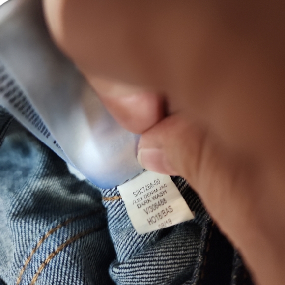 Old Navy jean jacket ḍark wash Small Mens - Picture 8 of 12